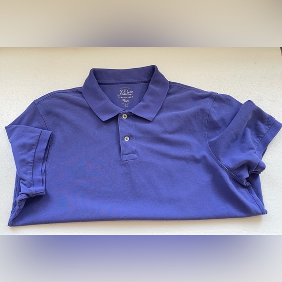 J CREW CLASSIC PIQUE POLO SHIRT PURPLE - Picture 2 of 3